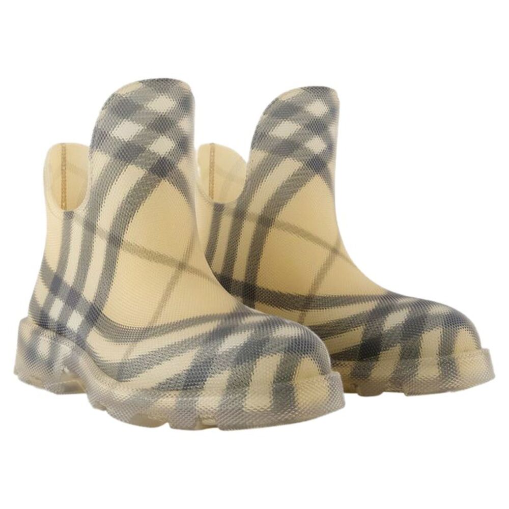 Marsh Low Ankle Boots - Burberry - Synthetic - Beige - Picture 2 of 4